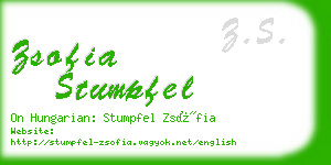 zsofia stumpfel business card